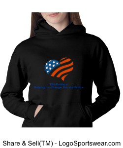Champion Youth Powerblend Pullover Hood Design Zoom